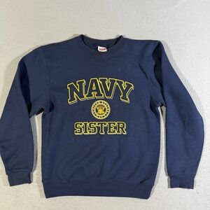 Vintage Soffe Navy Sister Crewneck Sweatshirt Small Pullover College Military